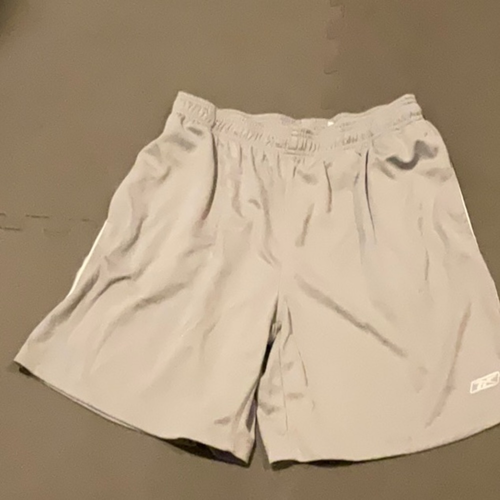 Reebok Gray Athletic Shorts with Elastic Waistband
